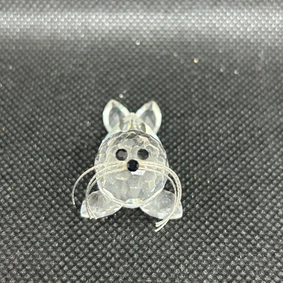 Miniature Austrian 32% full lead crystal forest collector's baby seal figurine - Picture 4 of 5